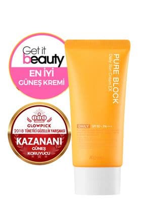Yapışkan His Bırakmayan Güneş Koruyucu APIEU Pure Block Natural Daily Sun Cream EX SPF50+/PA++++50ml