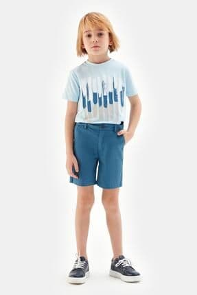 Bg Store Erkek Çocuk Mavi Şort 23ss0nb3120