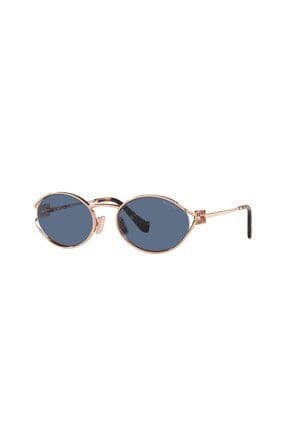 52ys Zvf1v1 54 Kadın Oval Rose Gold Metal Güneş Gözlüğü