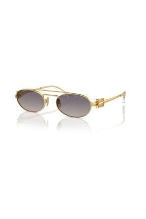 54zs 5ak30c 53 Kadın Oval Gold Metal Güneş Gözlüğü
