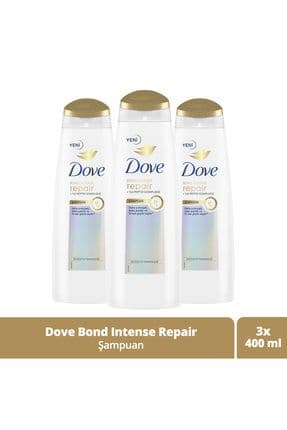 Saç Bakım Şampuanı Bond Intense Repair + Peptid Kompleksi 400 ml x3