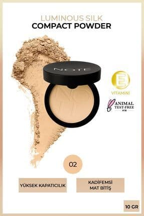 Luminous Silk Compact Powder Mat Bitişli Toz Pudra - 02 Natural Beige