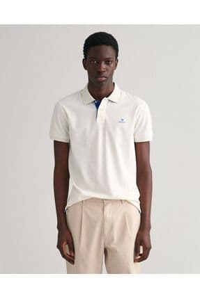 Erkek Krem Slim Fit Polo