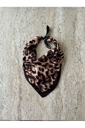 Leopar Desenli Bandana Fular