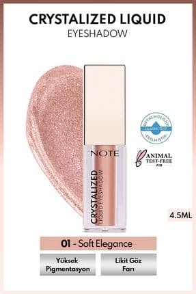 Crystalized Liquid Eyeshadow Likit Metalik Göz Farı - 01 Soft Elegance