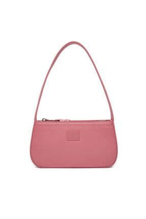 Kadın Fermuar Kapamalı Kısa Askılı Deri Pembe Omuz Çantası AW0AW16966-TIG