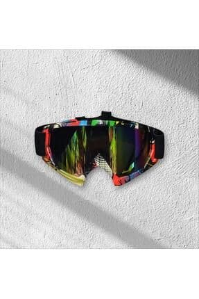 XBYC G2860 Lüx Kross Gözlük Kask Ve Snowboard Kayak Gözlüğü Noktalı Desenli