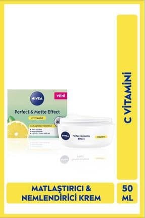 Perfect&matte Matlaştırıcı Gündüz Yüz Bakım Kremi 50ml, C Vitamini, Eşit Cilt Tonu, Nemlendirici