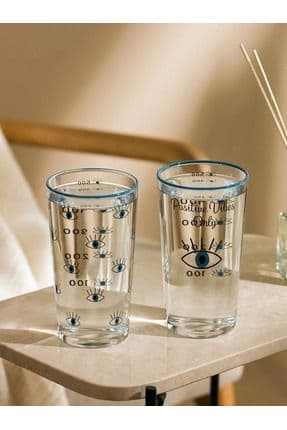 LCW HOME Mavi Göz Baskılı Su Bardağı 2'li 570 Ml