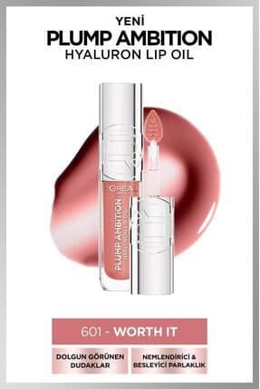 Plump Ambition Hyaluron Lip Oil Besleyici ve Nemlendirici Dudak Parlatıcısı - 601 Worth It