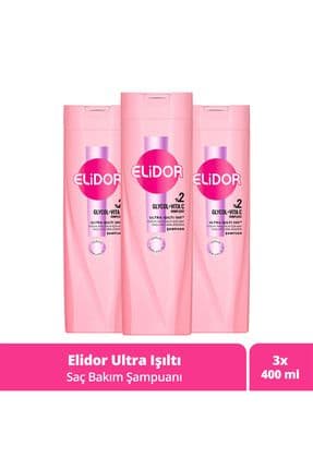 Saç Bakım Şampuanı Ultra Işıltı Yoğun Parlaklık 400 ml X3