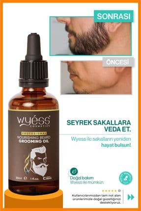 Seyrek Sakal Ve Köselik Için Güçlendirici Sakal & Bıyık Yağı | Dolgunlaştırıcı & Canlandırıcı Bakım