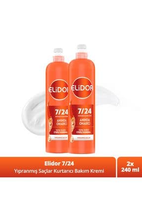 7/24 Kurtarıcı Saç Bakım Kremi Anında Onarıcı Yıpranmış Saçlar 240 ml X2