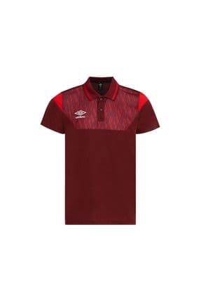 Bordo Erkek Polo Yaka Tişört Spor Kesim TF-0268 Umbro Diamond Camp Polo T-Shirt Burgundy