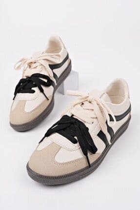Retro Çift Bağcıklı Günlük Kadın Sneaker Spor Ayakkabı