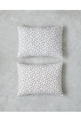 Crispy Dots Kolay Ütülenir 2'li Yastık Kılıfı 50x70 cm Yeşil-Turuncu