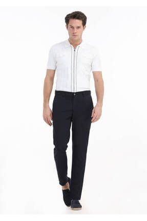 Lacivert Düz Dokuma Jogging Fit Casual Pantolon
