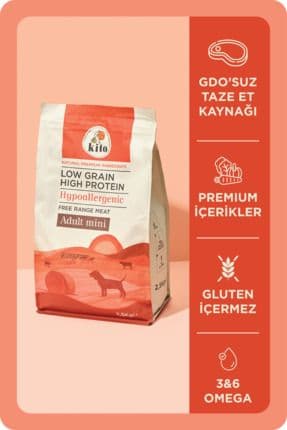 Doğal Besi Kuzu Etli Yetişkin Mini Irk Köpek Maması 2.5 Kg (SÜPER PREMİUM MAMA-ADULT MİNİ)