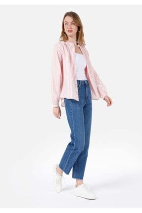 884 Lauren Straight Fit Kadın Mavi Jean Pantolon