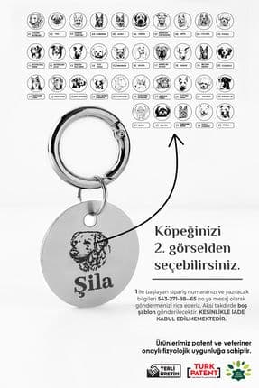 Metal Köpek Künyesi, Köpek Isimlik, Köpek Kedi Tasması, Köpek Madalyonu