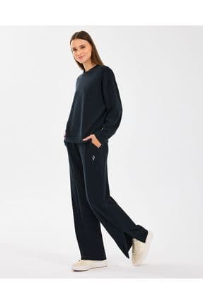 W Lounge Regular Wide Leg Sweatpant Kadın Siyah Eşofman Altı S2510057-001