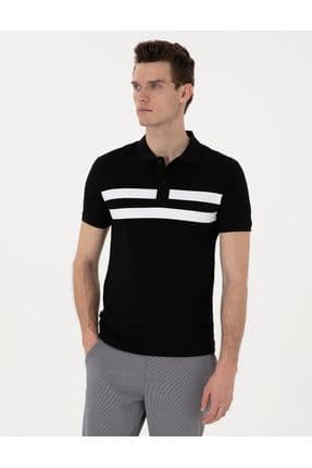 Siyah Slim Fit Tişört 50310154-VR046