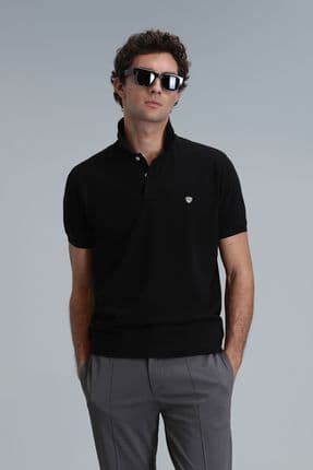 Laon Smart Erkek Polo Tişört Slim Fit Siyah