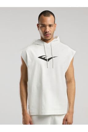Ever Classics Oversize Beyaz Erkek Kolsuz Sweatshirt