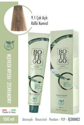Botego Organica Krem Boya - 9.1 Çok Açık Küllü Kumral 100 ml