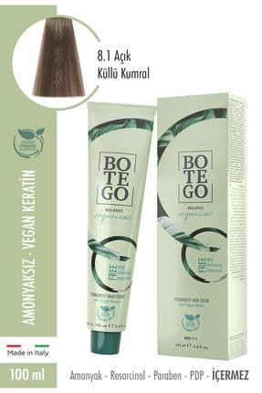 Botego Organica Krem Boya - 8.1 Açık Küllü Kumral 100 ml