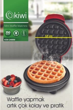 Ksm-2400W Yapışmaz Plakalı Mini Waffle Makinesi