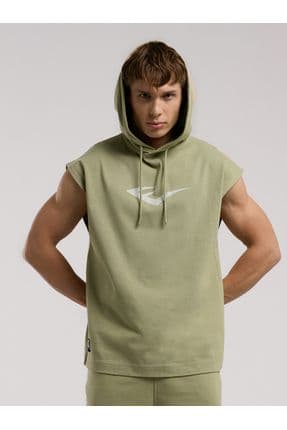 Ever Classics Oversize Yeşil Erkek Kolsuz Sweatshirt