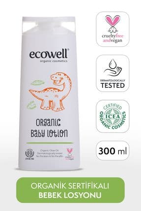 Bebek Yüz Ve Vücut Losyonu, Organik & Vegan Sertifikalı, Nemlendirici Bebe Kremi, Parabensiz, 300ml