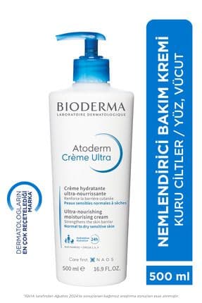 Atoderm Cream Ultra Normal ve Kuru Ciltler için Nemlendirici Yüz, Vücut Bakım Kremi 500 ml