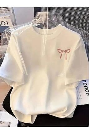 Çocuk Kısa Kollu FİYONK BASKILI Bisiklet Yaka TİŞÖRT KIZ ÇOCUK T-shirt Çocuk T-shirt