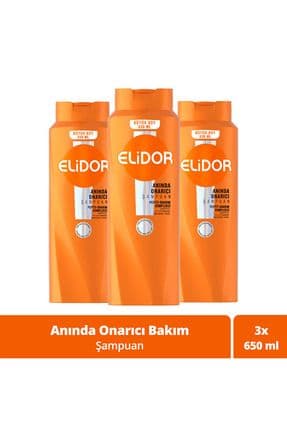 Saç Bakım Şampuanı Anında Onarıcı 650 ml X3