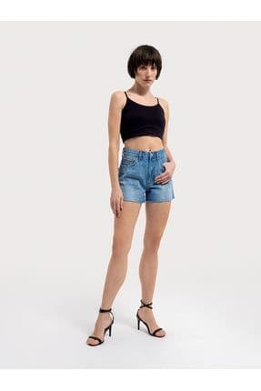 Slim Fit Kadın Şort