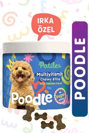 Poodle Köpekler için Multivitamin Ödül Maması, Toy Yavru Yetişkin Dostlara Uygun Ödülü Vitaminleri