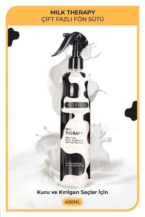 Milk Therapy Çift Fazlı Saç Bakım Fön Sütü 400 ml - Besleyici, Koruyucu Etki