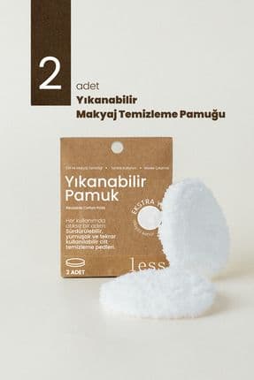 Yıkanabilir Makyaj Temizleme Pamuğu | 2'li