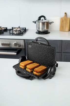Orion Tost Ve Izgara Makinesi 180° Açılabilir 1800w Siyah
