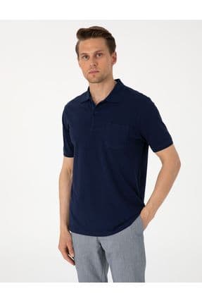 Lacivert Regular Fit %100 Pamuk Polo Yaka Basic Tişört 50306552-VR033