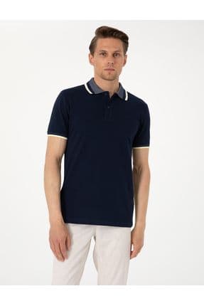 Lacivert Slim Fit Polo Yaka Tişört 50310203-VR033