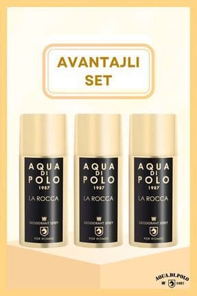 Aqua Di Polo La Rocca 3'lü Parfümlü Deodorant Seti Stcc004501