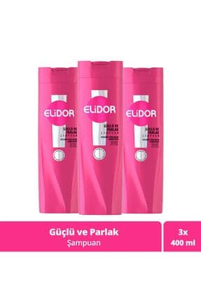 Saç Bakım Şampuanı Güçlü Ve Parlak 400 ml X3