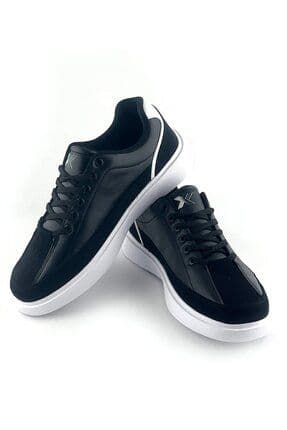 Dijital Baskı Erkek Siyah-Beyaz Sneaker Ayakkabı