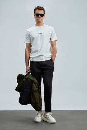 Marcus Modern Grafik T- Shirt Kırık Beyaz 111020235