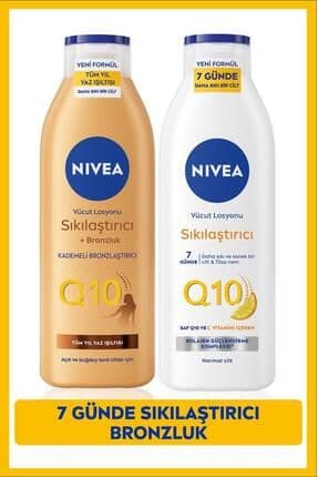 Q10 7 Günde Sıkılaştırıcı Vücut Losyonu 250ml Ve Bronzlaştırıcı Losyon, Kademeli Bronzluk,c Vitamini