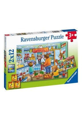 Çocuk Puzzle 2x12 Parça Alışverişe Gidiyoruz 50765