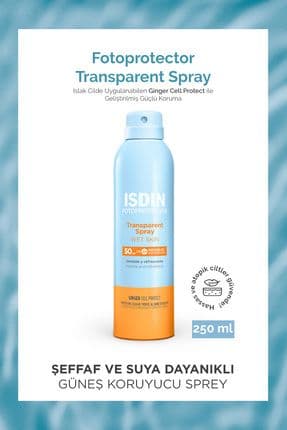 ISDIN Fotoprotector Islak Cilt Şeffaf Sprey 50 Spf 250 ml